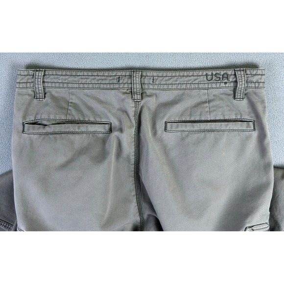 John Varvatos Cargo Pants 32x32 Green Grey Distressed Quiet Luxury Minimalist - Picture 6 of 12